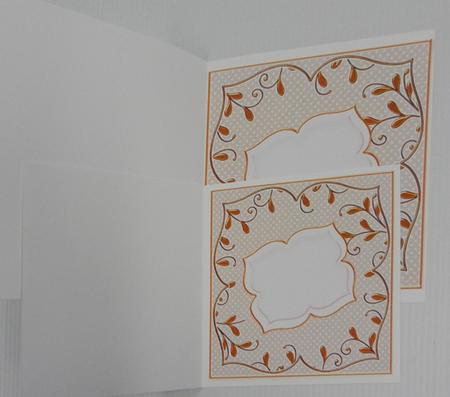 Cream Dotty Fancy 6in & 5in Insert Panel Sheet by Irene Drieman
