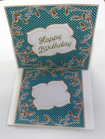 Peacock Dotty Fancy 6in & 5in Insert Panel Sheet by Irene Drieman