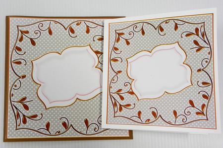 Silver Dotty Fancy 6in & 5in Insert Panel Sheet by Irene Drieman