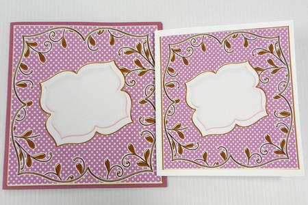 Purple Dotty Fancy 6in & 5in Insert Panel Sheet by Irene Drieman