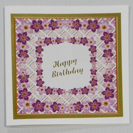 Lilac Fmk Centre 7in x 7in Square Insert Panel Sheet by Irene Drieman