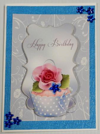 Cupcake Card Topper - Happy Birthday by Irene Drieman