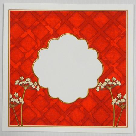 Sunrise Lattice Time Flower 8in X8in Square Insert Panel by Irene Drieman
