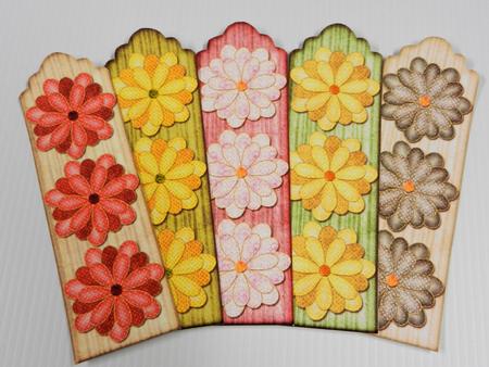 Bookmarks with Flowers by Irene Drieman