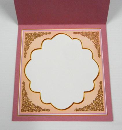 Lilac Art Deco Fancy 7in x 7in Insert Panel by Irene Drieman