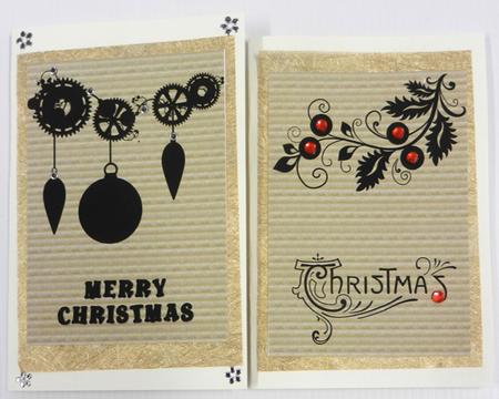 Kraft Paper Christmas Silhouettes 5 by Irene Drieman