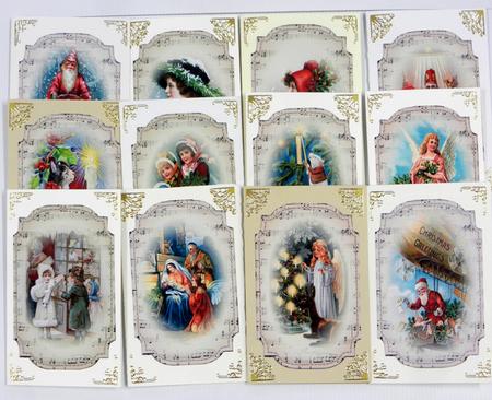 18 Vintage Christmas Toppers Bumper Kit by Irene Drieman