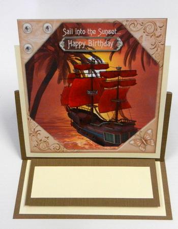Sail Into the Sunset - All Occasion Card and Gift Tag by Irene Drieman