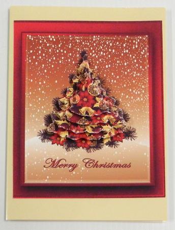 Red and Gold Christmas Tree by Irene Drieman