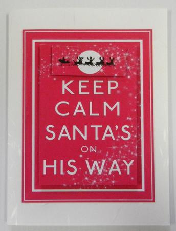 Keep Calm Santa's on His Way by Irene Drieman