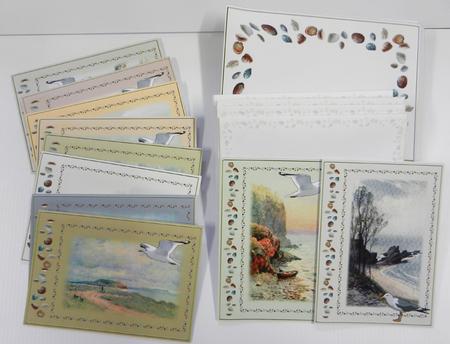 Vintage Beach Paintings A6 Notecard Bumper Pack by Irene Drieman