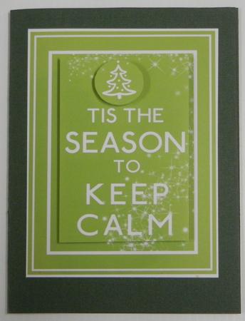 Tis the Season to Keep Calm Topper by Irene Drieman