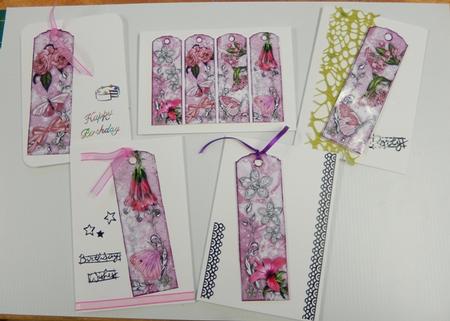 Heaven Scent Bookmarks in Blushing Pink by Irene Drieman