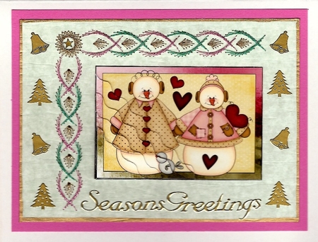 Love on the Holidays Bottom Wavy Stacker by Irene Jardine