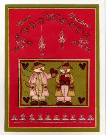 A Christmas Heart for You Wavy Bottom Stacker by Irene Jardine