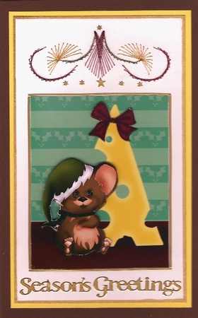 Christmas Mouse with Cheese Tree by Irene Jardine