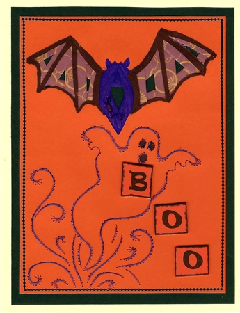 Iris Folding Bat Pattern - Halloween by Irene Jardine