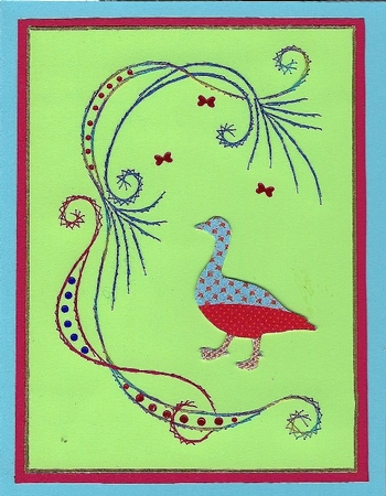Shabby Chic Farmouse Floral Goose by Irene Jardine