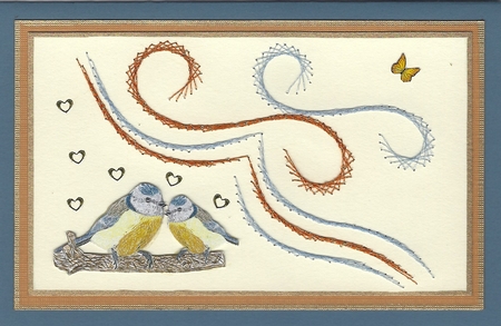 bluetit card by Irene Jardine