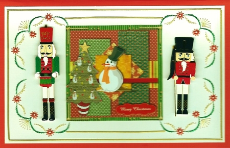 Snowman Christmas Quick Card front 6 card Featured Gallery Photo