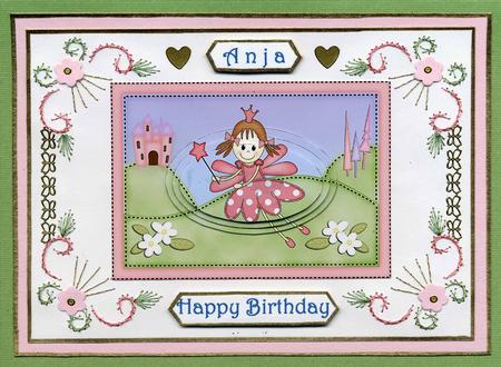 A5 Fairy Twinkletoes Oval Pyramage Topper by Irene Jardine