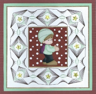 Christmas Boy Circle Pyramid		 by Irene Jardine
