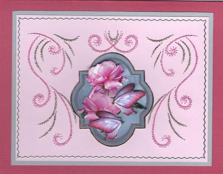 Scallop Roses & Butterflie Beauty by Irene Jardine