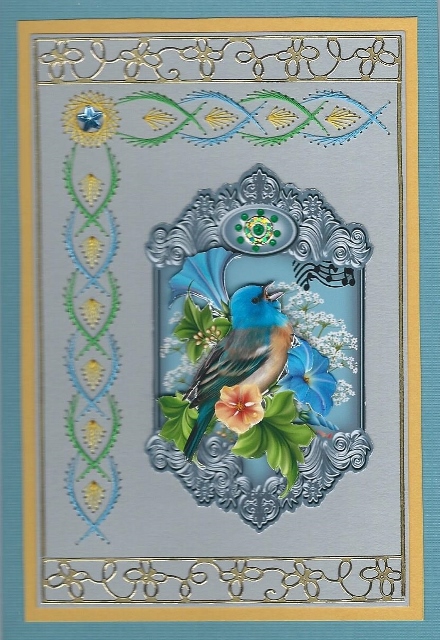 Birdsong in Ornament Frame by Irene Jardine