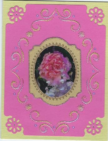 Pink Carnation Pyramid Topper 2 by Irene Jardine