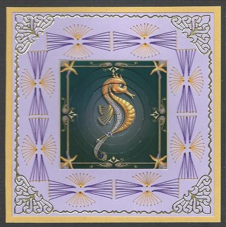 Beautiful Jewelled Sea Horse Pyramid by Irene Jardine