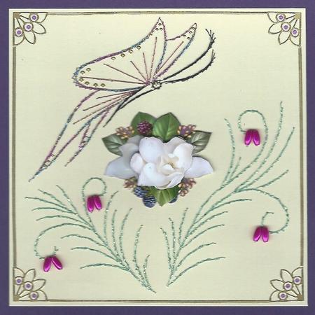 White Camelias & Lace by Irene Jardine