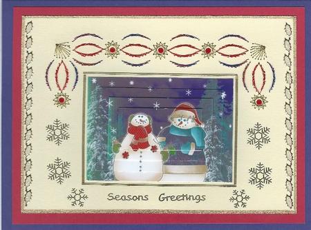 Two Christmas Snowmen by Irene Jardine