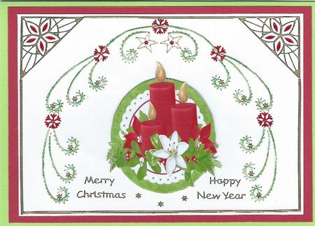 Lovely Christmas Candles  by Irene Jardine
