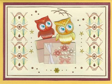 Owls Duo by Irene Jardine