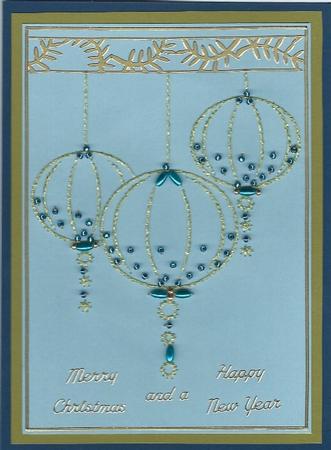 Ed132 Christmas Baubles by Irene Jardine