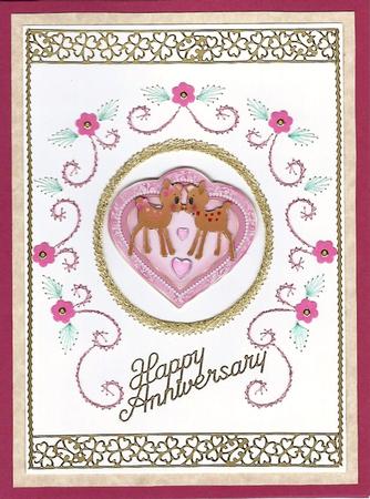 Valentine Love Is Decoupage Topper by Irene Jardine