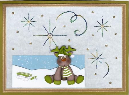 Christmas Deer by Irene Jardine