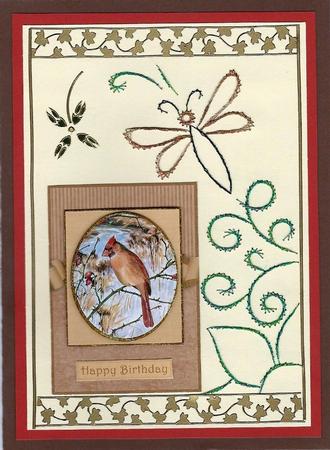 Seasonal Birds 5 by Irene Jardine