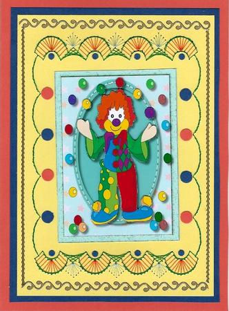 Lovely Clown Juggling the Balls  by Irene Jardine