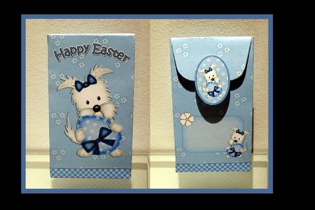 3D Easter Westie Dog Gift Bag Mini Kit by Iris Benkel-Sommer