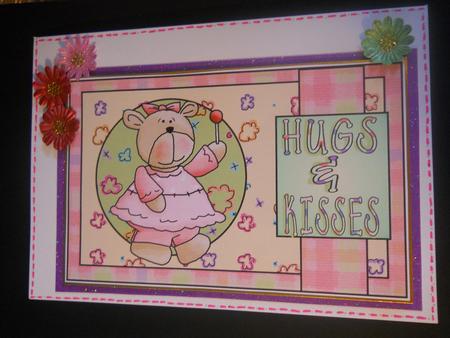 2 Hugs and Kisses Bear Toppers Set 2 by Liz Fawcett