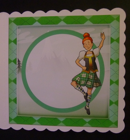 Scottish Highland Dancer Dudess 7x7 Quick Card Insert by Jayne Jones