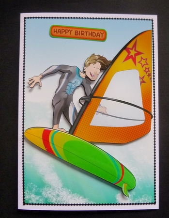 Wind Surfer Dude by Jayne Jones