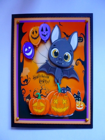 A5 , Bat Having Fun by Jayne Jones