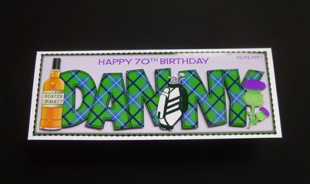 Scottish Theme 2 DANNY 70th large dl by Jayne Jones