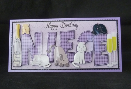 Cats & Bubbly NIECE large dl by Jayne Jones