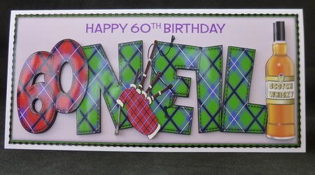 Scottish Theme NEIL 60th large dl by Jayne Jones