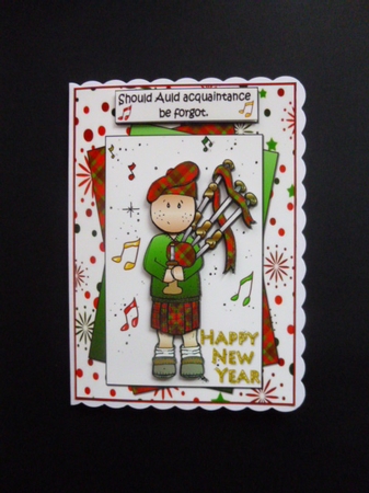 Bagpipe Boy New Year Step by Step by Jayne Jones