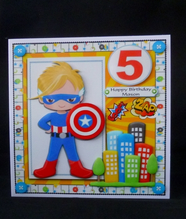 Super Hero 1-9 8x8 Mini Kit  by Jayne Jones