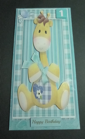 D.L Babys 1st Birthday with Verse  by Jayne Jones